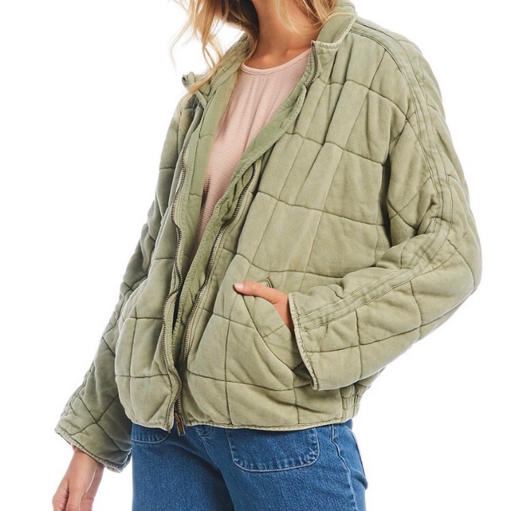 Free People Moss Quilted Jacket
